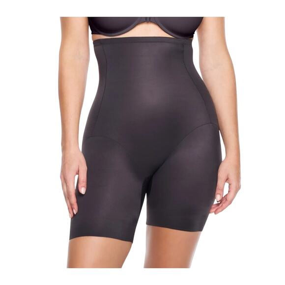 Cupid Womens Black Firm High Waisted Thigh Slimmer Size Medium - Picture 5 of 5